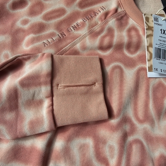 NWT Adidas x 11 Honoré Sweatshirt, Oversized, Halo Blush, 1X - Picture 8 of 16